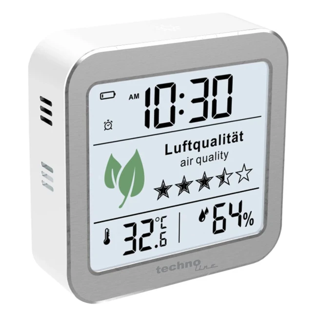 Monitor de calidad de aire Technoline WL1020 - PlateadoBlanco