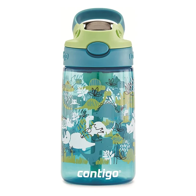 Gourde pour enfants Contigo Easy Clean Autospout - Sans BPA - Anti-fuites - Nettoyage facile - Idéale pour l'école et le sport - 452ml - Blueberry Cosmos