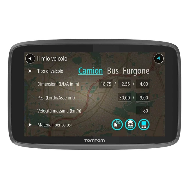 TomTom Go Professional 620 - Navigatore satellitare per camion con limitazioni d