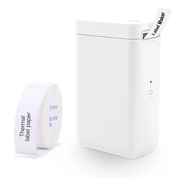 Étiqueteuse portable Yulinca D101 avec ruban adhésif et impression thermique sans fil Bluetooth pour iOS et Android