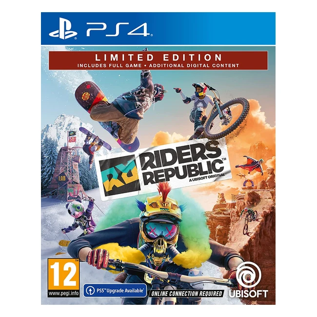 Riders Republic Limited Edition - Massive Multiplayer Playground with Bike, Ski, Snowboard, Wingsuit, and Rocket Wingsuit