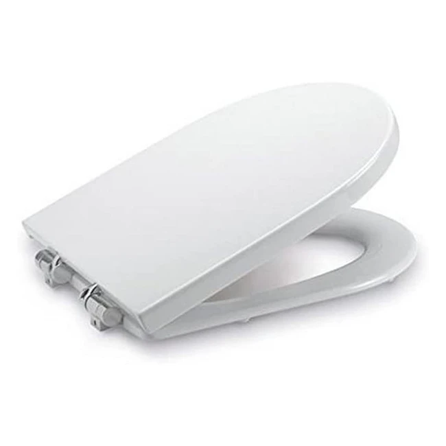 Siège de remplacement haut de gamme pour salle de bain Roca Asien Amortig Happening Blanco