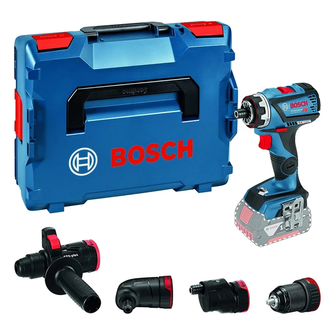 Bosch Professional 18V Cordless DrillDriver with FlexiClick System  4 Adapters