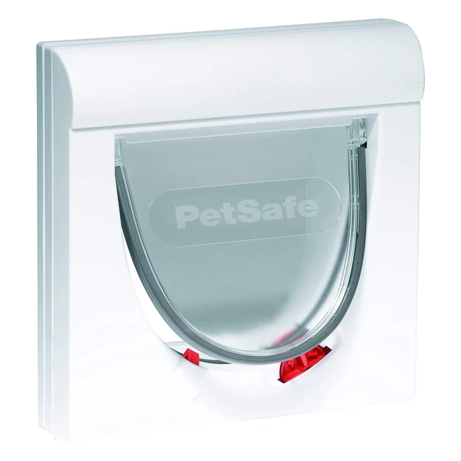 PetSafe Staywell Magnetic Classic Cat Flap - 4 Way Locking White