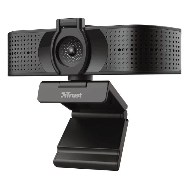 Trust Teza 4K Ultra HD Webcam - High Quality Image Dual Microphones Autofocus 