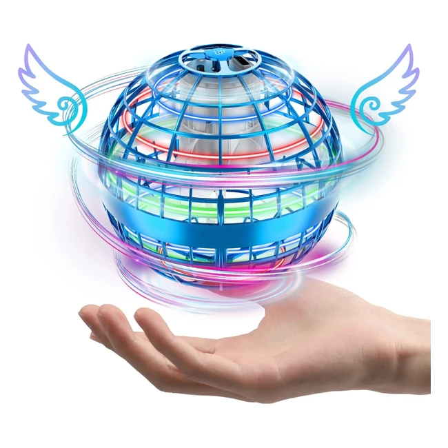 Zookao Flying Spinner Boule Volante Lumineuse Magique - Mini Drone Enfant Cadeau