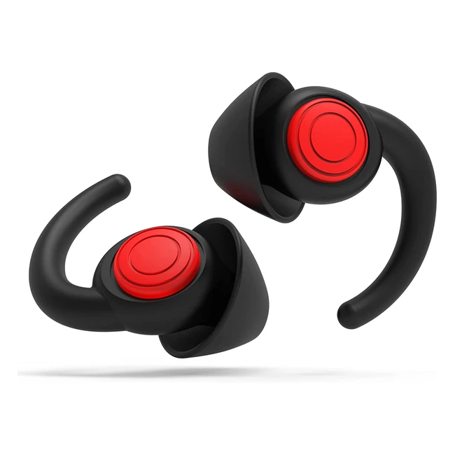 Bouchons d'oreille antibruit Supceat - Réduction du bruit 25dB SL - Réutilisables pour travail, maison, moto, concert, musicien, DJ - Noir