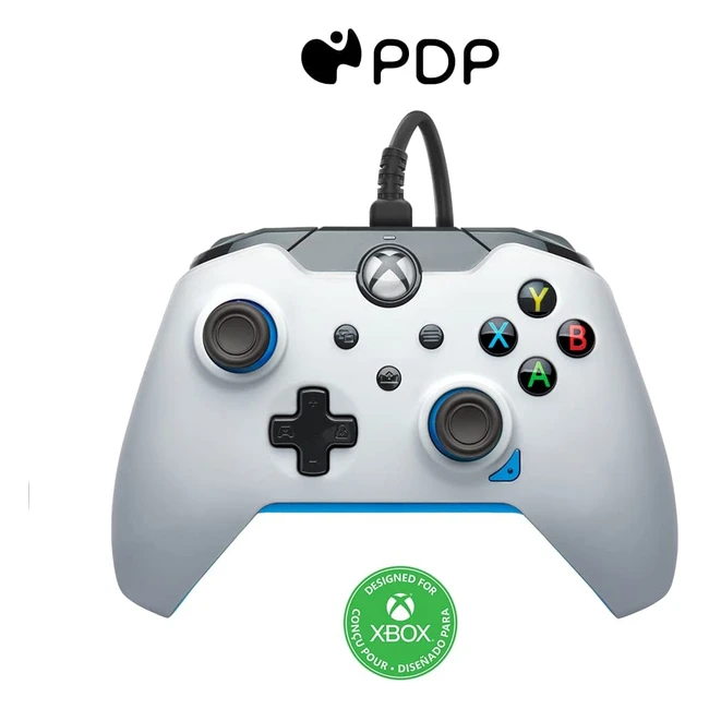 Controllore Xbox Cablato PDP Ion Bianco per Xbox Series X/S - Riprogrammabile e Audio Integrato