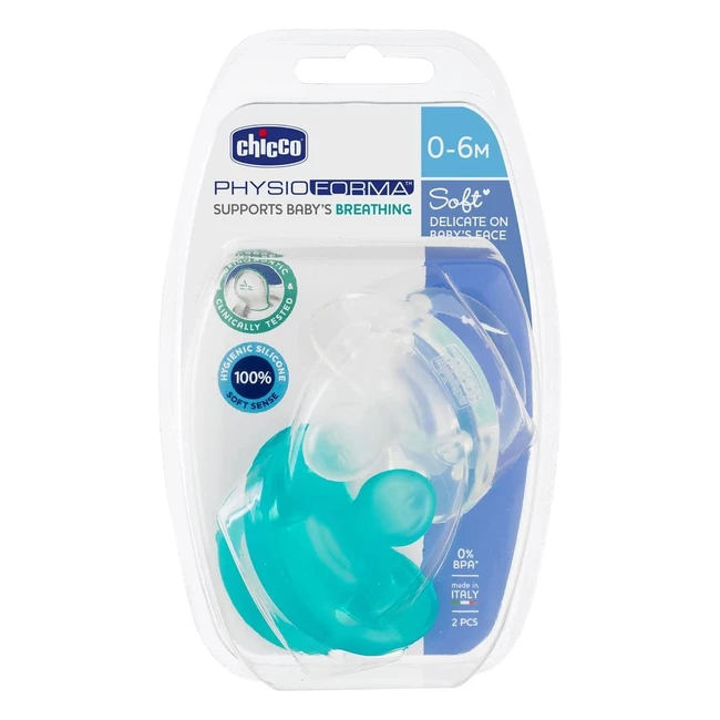 Chicco Physio Soft Chupete de Silicona 06 Meses - Suave y Natural