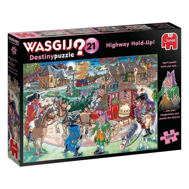Puzzle Jumbo Wasgij Destiny 21 Highway Holdup 1000 pièces 19180 - Multicolore