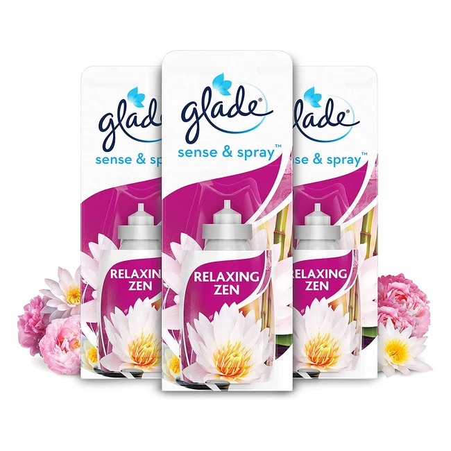 Glade Brise Sense Spray Relaxing Zen 3er Pack 3 x 18 ml - Automatischer Lufte