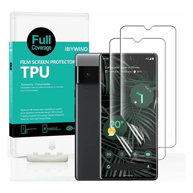 Protect Your Google Pixel 6 with iBywind Screen Protector - Propack of 2 with In-Display Fingerprint Support and Bubble-Free Application