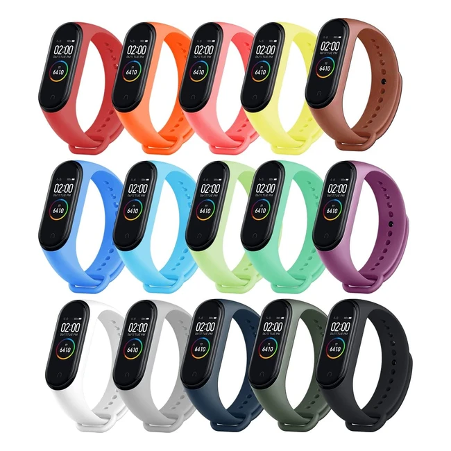 Bracelet de rechange Xiaomi Mi Band 3/4 - 15 couleurs en silicone souple