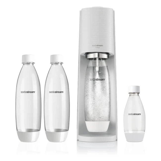 Gasatore d'acqua Sodastream Terra Megapack con cilindro CO2 e bottiglie da 1L e 0.5L
