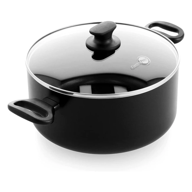 GreenPan Cambridge Nonstick Casserole 24cm PFAS-Free Black