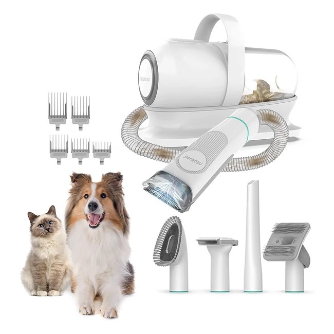 Tondeuse pour chien Neakasa P1 Pro - 9000 Pa - 5 outils de toilettage - Aspirateur poil de chien - Silencieuse - 1L récipient - Poil long épais - 5 peignes ajustables