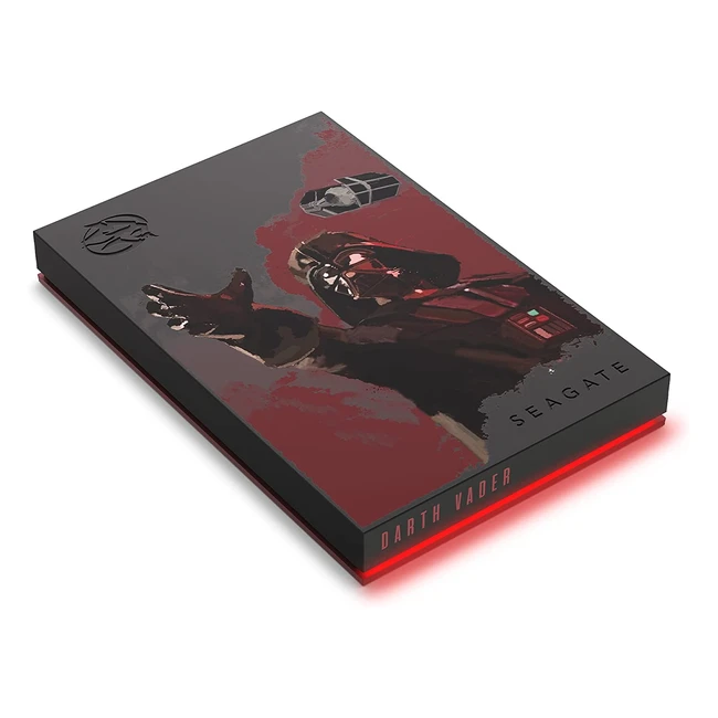 Disque Dur Externe Seagate FireCuda Darth Vader SE 2 To USB 3.2 - Compatible PC/Mac/PlayStation/Xbox - Services Rescue d'un An