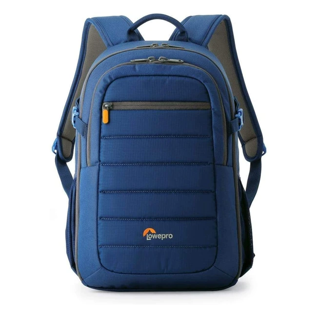 Mochila Lowepro Tahoe BP 150 Azul para Cámara DSLR con Divisor Acolchado y Bolsillos Laterales Elásticos