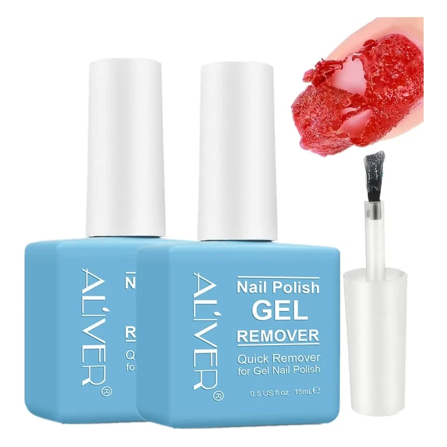 Dissolvant pour vernis ongles semi-permanent 215ml - Éliminez votre vernis en 3 à 6 minutes
