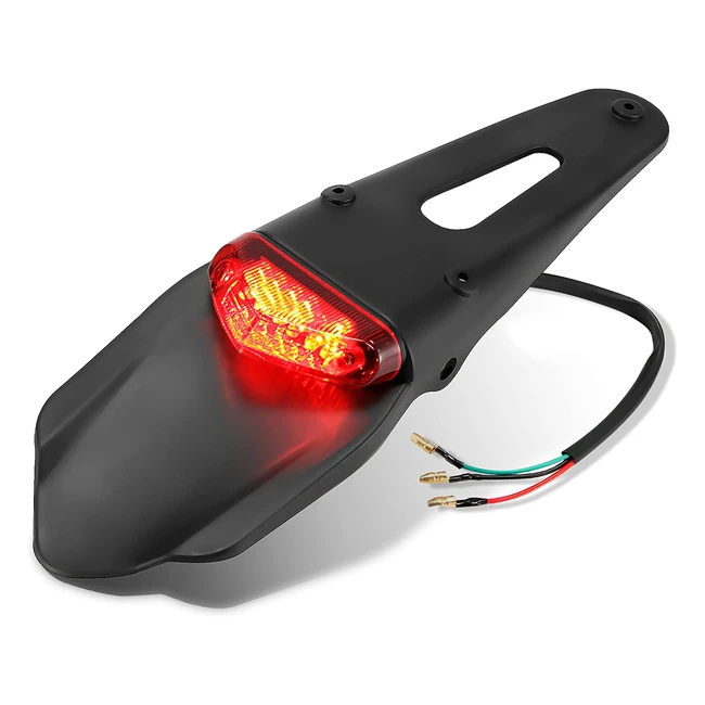 Luz trasera LED para motocicleta Yunyoda - Guardabarros Fender Stop trasero MX T