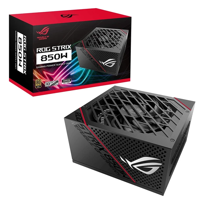 ASUS ROG Strix 850G Netzteil 850W 80 Plus Gold 0 dB Kühlung Schwarz - Hohe Leistung, geringe Geräuschentwicklung