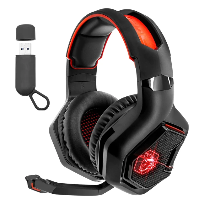 Cascos Gaming Inalámbricos Empire Warcry PW1 con Sonido Estéreo Surround y Micrófono para PC, PS4, PS5, Xbox, Switch y Mac
