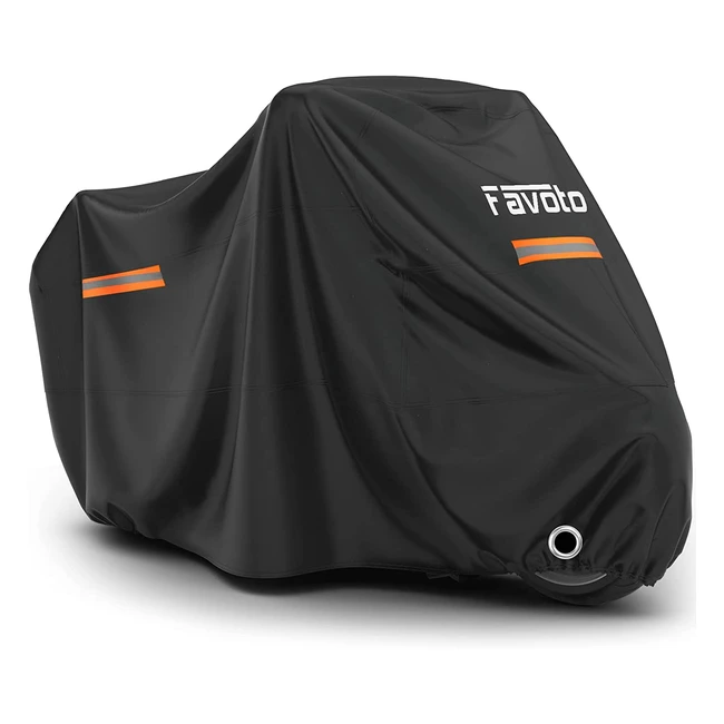 Housse de moto Favoto XXXXL imperméable avec bandes réfléchissantes