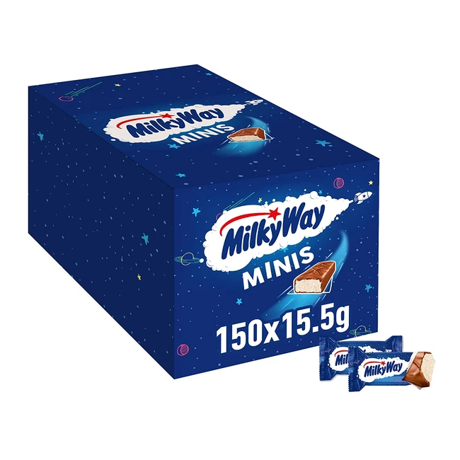 Milky Way Minis Schokoriegel - Luftige Milchcreme in Schokolade, 150 x 155g