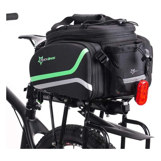 Bolsa de asiento trasero RockBros 1035L para bicicleta - Negro