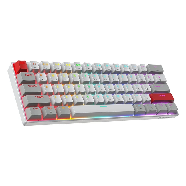 Newmen GM610 Wireless Mechanical Keyboard - RGB, Type-C, Bluetooth, Anti-ghosting, Blue Switch