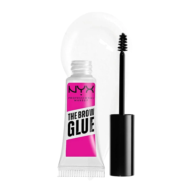 NYX Professional Makeup Brow Glue - Transparent, Non-Flaking, Extreme Hold for Laminated Eyebrows
