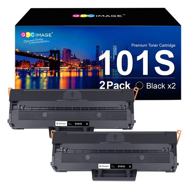 GPC Image - Cartucce di Toner Compatibili Sostituzione per Samsung MLTD101S, Nero 2 Pack - ML2160 ML2165 SCX3400 SCX3405