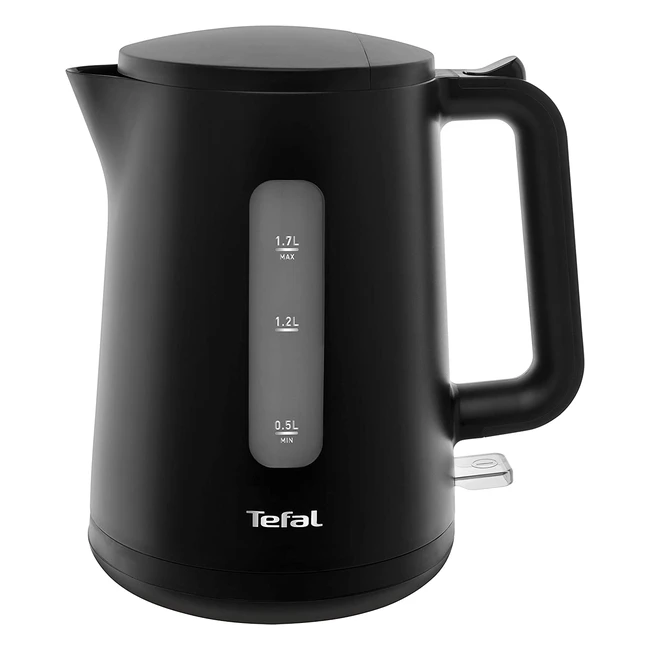 Tefal KO20082400 Element Black Wasserkocher - 2400 Watt, 1,7 Liter, schnelles Aufkochen, präziser Ausgießer