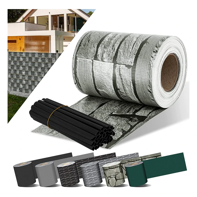 Kesser PVC Sichtschutzstreifen - Blickdichter Windschutz fr Doppelstabmattenza