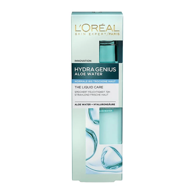 L'Oreal Paris Hydra Genius Moisturiser 70ml - Hyaluronic Acid & Aloe Water for Dry Skin