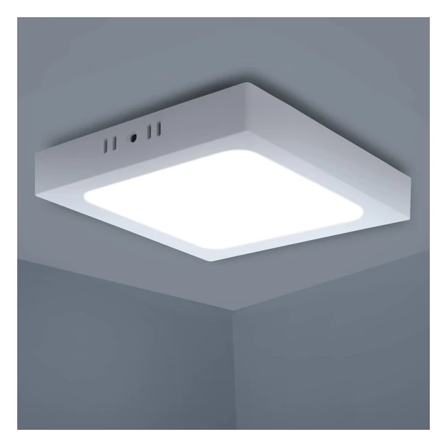 Plafoniera LED bagno Aigostar 18W - Alta luminosità 1530lm, luce bianca fredda 6500K, risparmio energetico, durevole e sicura