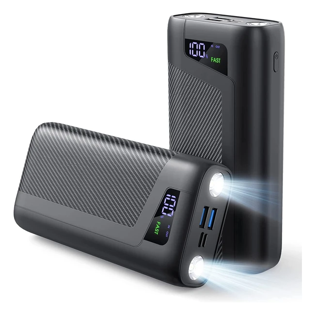 New Power Bank 27000mAh Fast Charging Battery Pack with USB-C Output for iPhone, Samsung, Tablets and More - OnlyNew PD20W