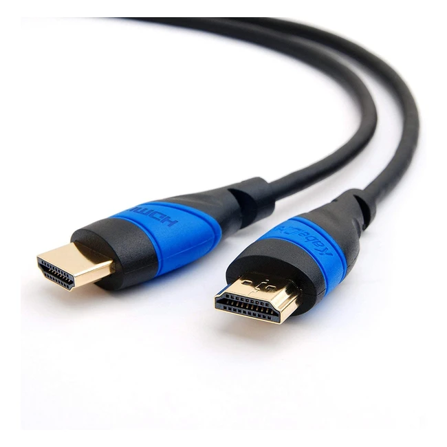 KabelDirekt HDMI Kabel 2m - 1080p 4K 3D High Speed mit Ethernet  ARC - Flex 