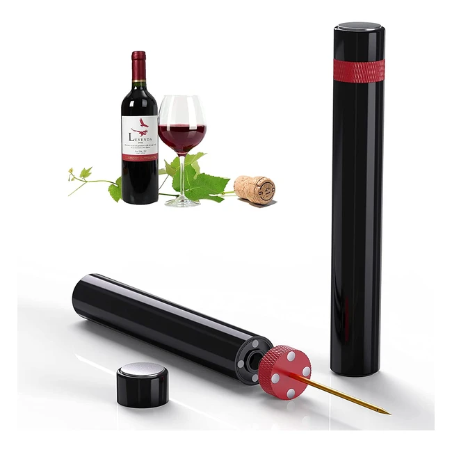 Cavatappi ad Aria Compressa Quntis - Apri il Vino in 7 Secondi - Regalo Perfetto