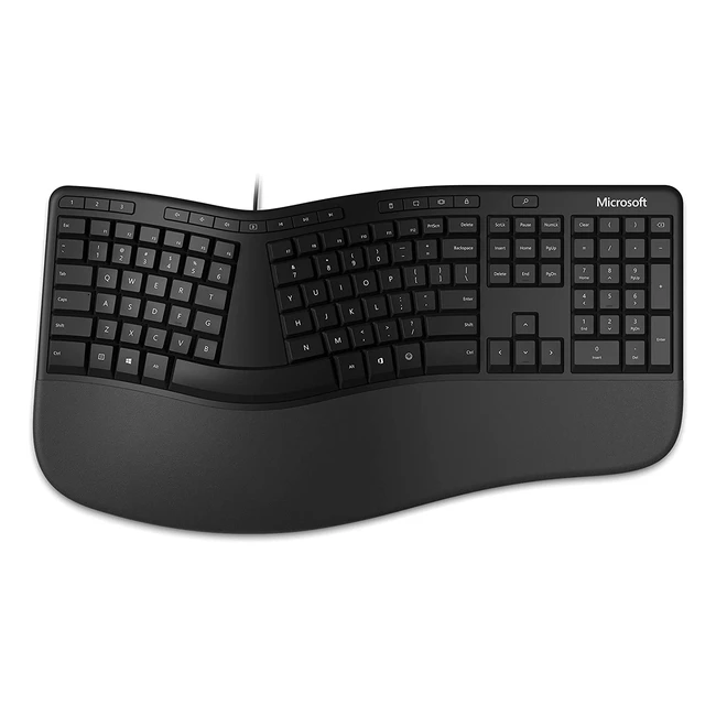 Microsoft Ergonomic Keyboard - QWERTZ Layout Split Keypad Customizable Keys P