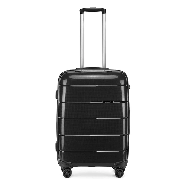 Valise Rigide Kono en Polypropylène Légère avec Serrure TSA Noir S 55cm - 38L