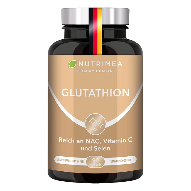 L-Glutathion 98 konzentriert - 90 vegane Kapseln - Immunsystem  Anti-Aging - N