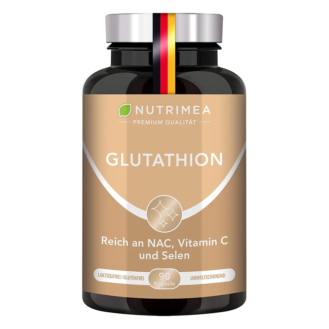 L-Glutathion 98% konzentriert - 90 vegane Kapseln - Immunsystem & Anti-Aging - Nutrimea
