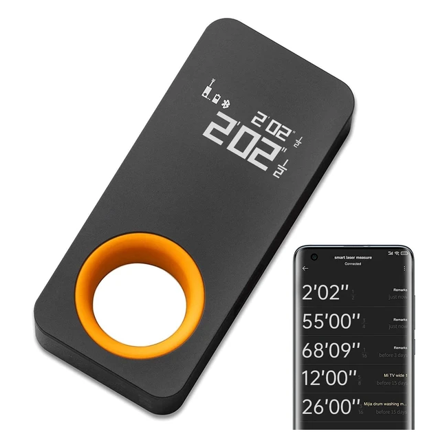 Bluetooth Laser Measure - Red Dot Design Winner - 98ft Range - Type-C Charging