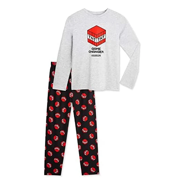 Pigiama Minecraft Bambino: Creeper, TNT, 100% Cotone - Taglie 5-14 anni