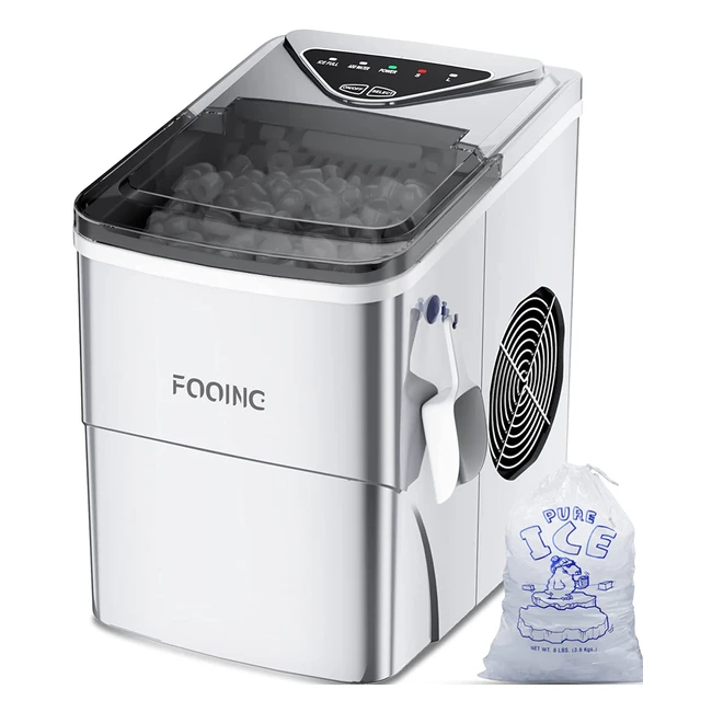 Machine à glaçons de comptoir 2L - Prête en 6min - Pelle à glace et panier inclus - Affichage LED