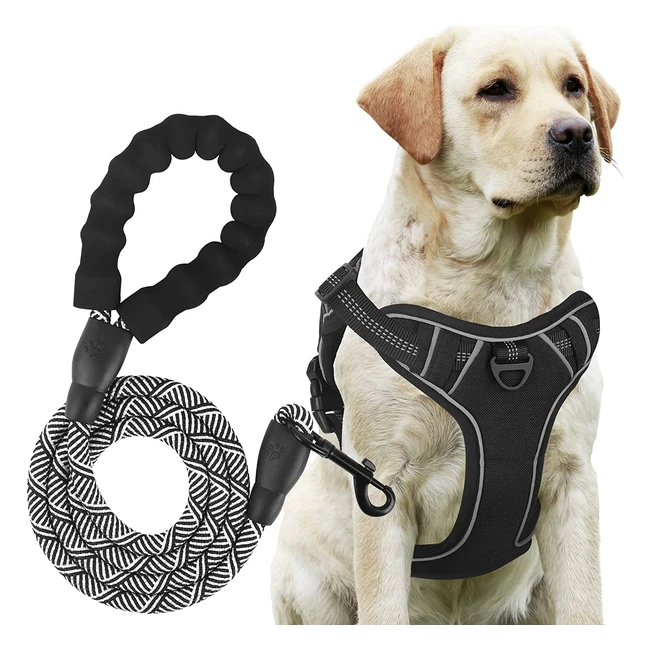 SmartyKat No Pull Dog Harness - Large Adjustable Reflective Breathable