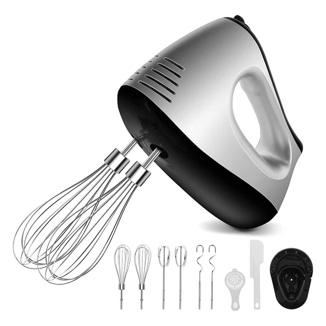 Sbattitore Elettrico 500W con 9 Accessori in Acciaio Inox per Impasti Perfetti