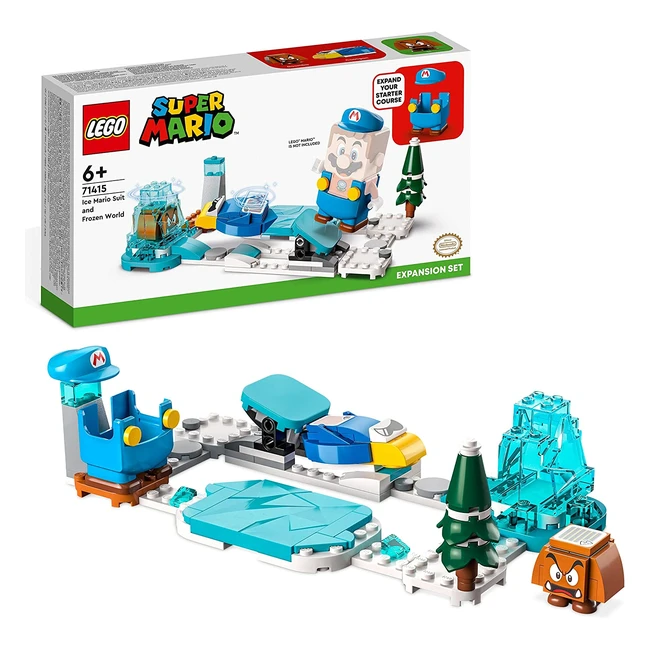 LEGO 71415 Super Mario Ice Mario Suit Expansion Set - Collectable Toy with Figure Costume, Cooligan, and Goomba Figures