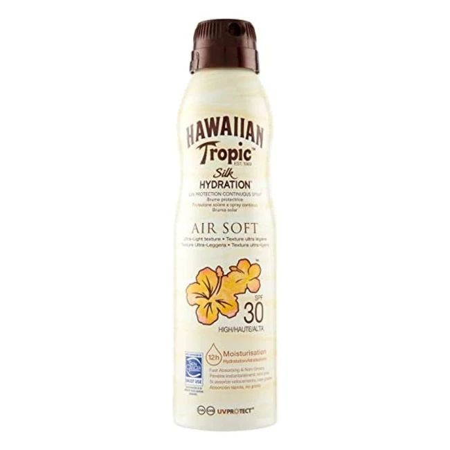 Spray Solare Hawaiian Tropic Silk Hydration Air Soft SPF 30 - Protezione UVA e UVB